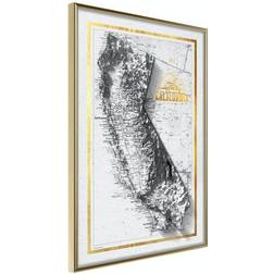 Arkiio Affisch Isometric Map: California [Poster] 40x60 Poster